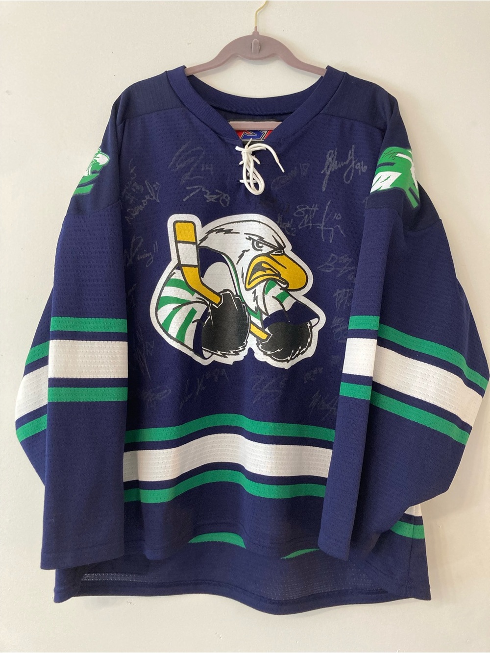 Vintage Retro 90s Signed Surrey Eagles Hockey Jersey